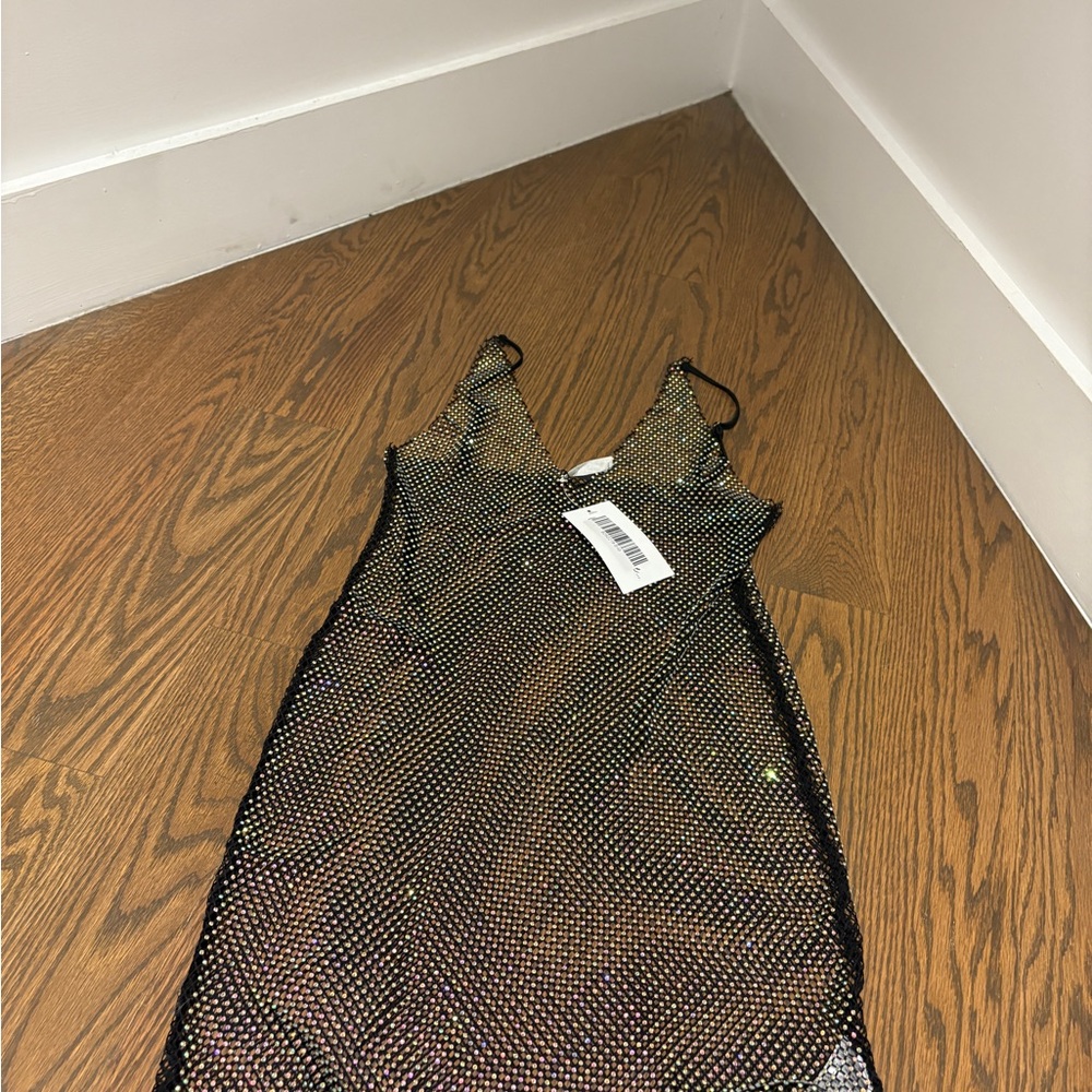 12th Tribe Black Dress with Iridescent Details